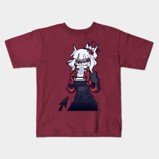 maid lucy sly examtaker (helltaker) Kids T-Shirt